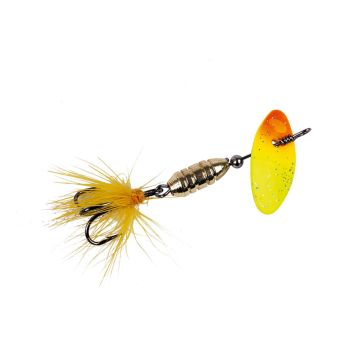 FISKESLUK FLADEN SPINNER NORPAN 4G LIME/RØD