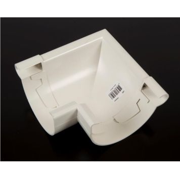 RENNEVINKEL RIAS UTVENDIG HJØRNE 90 GRADER HVIT 100MM