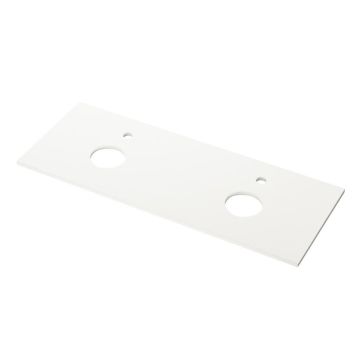 BENKEPLATE CAMARGUE SKÄRGÅRD SOGNE DOBBEL HVIT MATT 120 CM