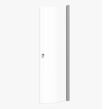 DUSJDØR SCANBAD MATCH HALVRUND SATIN/KLARGLASS 62-64 CM