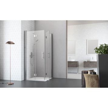 DUSJDØR CAMARGUE VARIO LEDDET VENSTRE SØLV 861-871MM