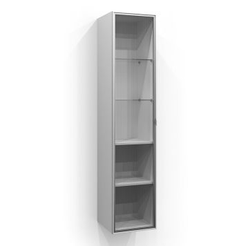 VITRINEDØR SVEDBERGS TIL HØYSKAP LINJEGLASS ALU 160X35CM