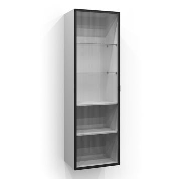 VITRINEDØR SVEDBERGS TIL HØYSKAP 50X160CM SVART