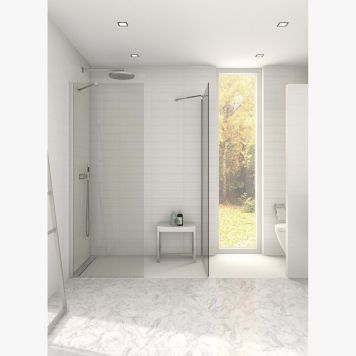 DUSJVEGG SCANBAD MATCH FAST SATIN/FROSTET GLASS 100 CM