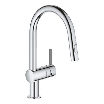 KJØKKENBATTERI GROHE MINTA KROM C-TUT 2 STRÅLETYPER