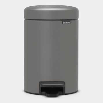 PEDALBØTTE BRABANTIA NEW ICON 3L MINERAL CONCRETE GREY