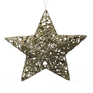 ADVENTSSTJERNE 15CM GULL