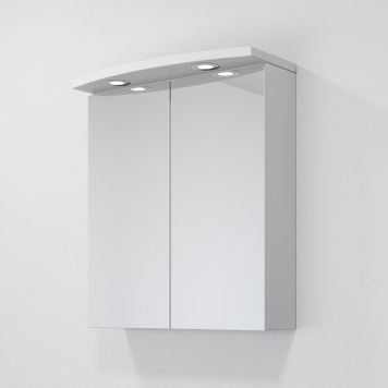 SPEILSKAP BATH DELUXE MARYLAND RUND 60CM HVIT MATT