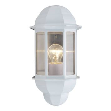 VEGGLAMPE EGLO RISØR UTELYS  1X60W E27 IP44 HVIT 