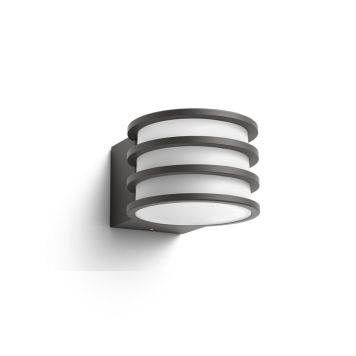 VEGGLAMPE PHILIPS HUE LUCCA 9W ANTRASITT