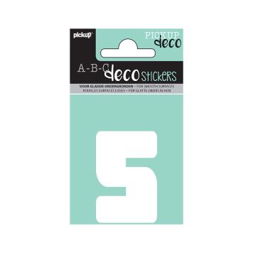 TALL PICKUP 5 ABC DECO ANNA 60 MM 5 HVIT