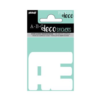 BOKSTAVER PICKUP Æ 60MM HVIT