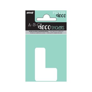 BOKSTAVER PICKUP L ABC DECO ANNA 60 MM L HVIT