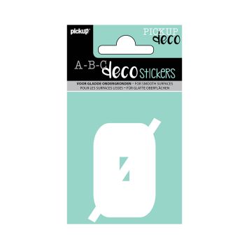 BOKSTAVER PICKUP Ø  60MM HVIT 