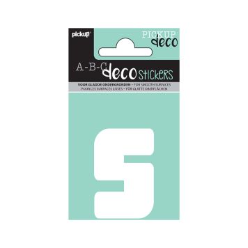 BOKSTAVER PICKUP S ABC DECO ANNA 60 MM S HVIT