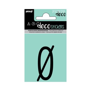 BOKSTAVER PICKUP Ø 60MM SVART