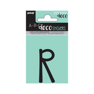 BOKSTAVER PICKUP R ABC DECO MILA 60 MM R SVART