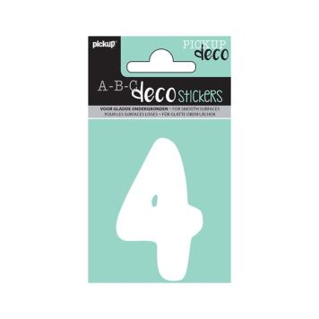 NUMMER PICKUP ABC DECO EMMA 4 70 MM HVIT
