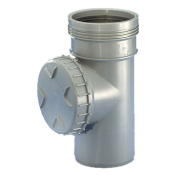 AVLØPSRØR WAVIN WAFIX PP RENSERØR MED LOKK 50MM