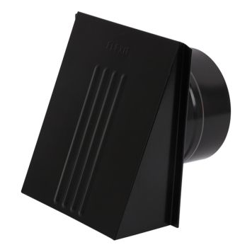 VENTILATORKAPPE FLEXIT STÅL Ø150MM SVART