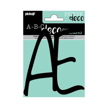 BOKSTAVER PICKUP Æ DECO LETTER LYNN 120 MM SVART