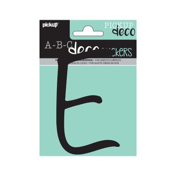 BOKSTAVER PICKUP E ABC DECO LYNN 120 MM E SVART