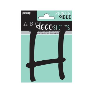 BOKSTAVER PICKUP H ABC DECO LYNN 120 MM H SVART
