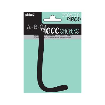 BOKSTAVER PICKUP L ABC DECO LYNN 120 MM L SVART