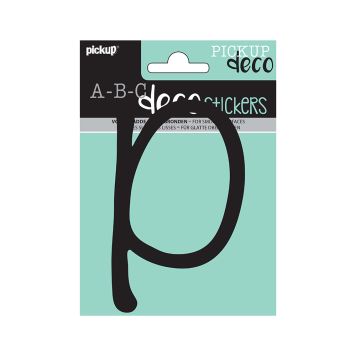 BOKSTAVER PICKUP P ABC DECO LYNN 120 MM P SVART