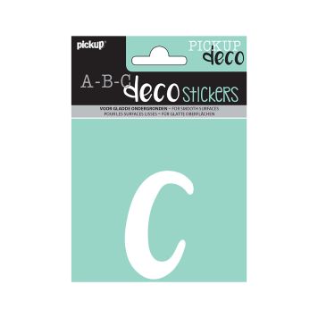 BOKSTAVER PICKUP C ABC DECO ZOË 110 MM C HVIT