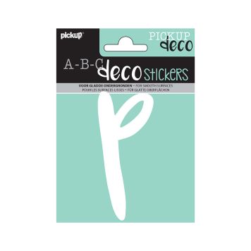 BOKSTAVER PICKUP P ABC DECO ZOË 110 MM P HVIT