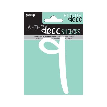 BOKSTAVER PICKUP Q ABC DECO ZOË 110 MM Q HVIT