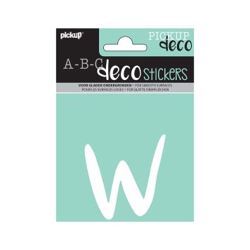 BOKSTAVER PICKUP W ABC DECO ZOË 110 MM W HVIT