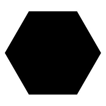 FLIS CODICER HEXAGON BASIC SVART 25X22CM 1.04M²/PK