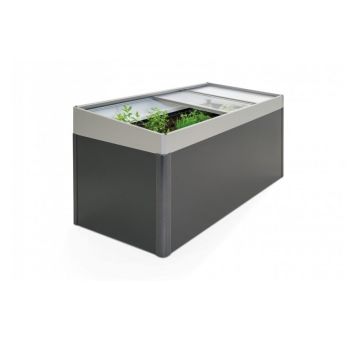 RAMME BIOHORT 2X1M KVARTSGRÅ METALLIC 