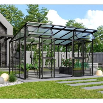 DRIVHUS VITAVIA APHRODITE 11500 SVART ALU/GLASS/POLY 11,5M²
