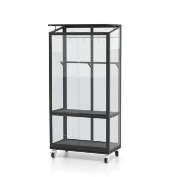 DRIVHUS VITAVIA URBAN SVART ALUMINIUM/GLASS 0,35M²
