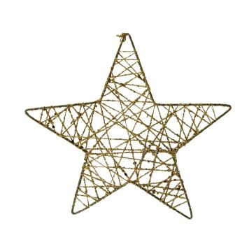 ADVENTSSTJERNE 20CM GULL