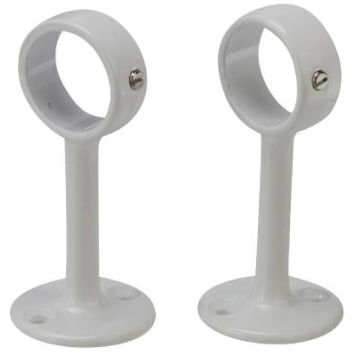 RØRHOLDER MILLERS 759 25MM HVIT ALU