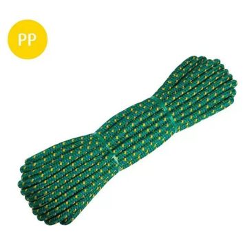 TAU STABILIT 10MM 15M FLETTET GRØNN-BLÅ-GUL