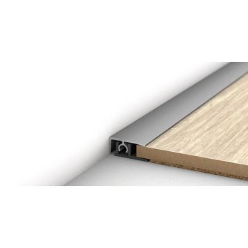 ENDEPROFIL  LOGOCLIC MONTERING MED SKRUER 2700X25MM SØLV 
