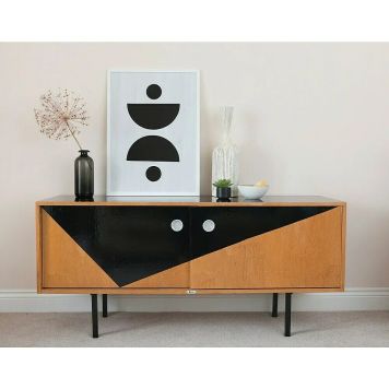 DEKORFOLIE D-C-FIX BLANK SVART SELVKLEBENDE 45X200CM