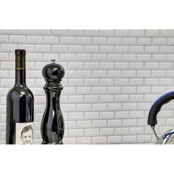 MOSAIKK BRICK BOND DIAMOND HVIT BLANK 4.8X2.3CM 5MM