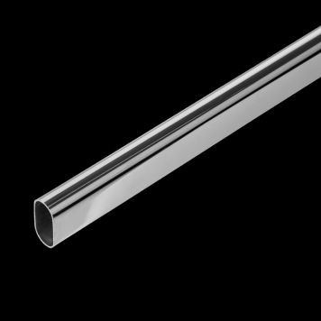 GARDEROBESTANG SUKI OVAL 30X1200MM KROM