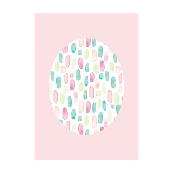 POSTER KOMAR  SHELLY PATTERNS ROSE 30 X 40 CM