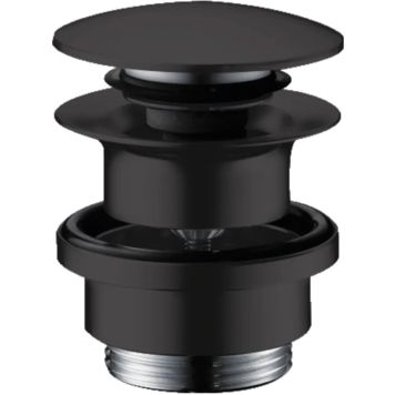 BUNNVENTIL HANSGROHE PUSH-OPEN 5/4"  MATT SORT