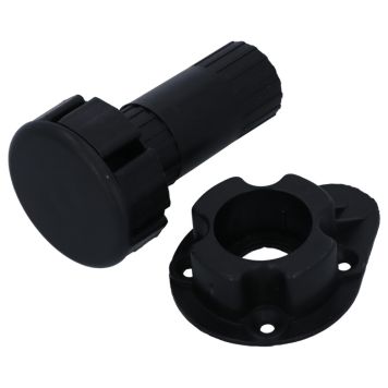 MØBELFOT SUKI JUSTERBAR 80MM SVART