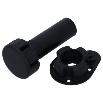 MØBELFOT SUKI JUSTERBAR 100MM SVART