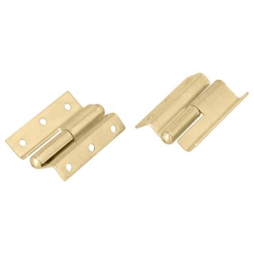 MØBELHENGSEL SUKI 50X8MM MESSING