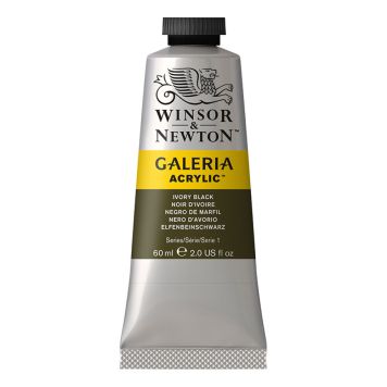 AKRYLFARGE WINSOR & NEWTON GALERIA ELFENBENSVART 331 60ML